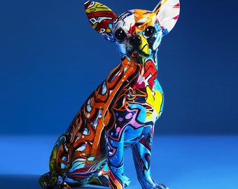 Abstract Dog Statue | Home Décor Statue | Modern Chihuahua Statue | Chihuahua Figurine | Table Decoration | Abstract Home Décor | Gift