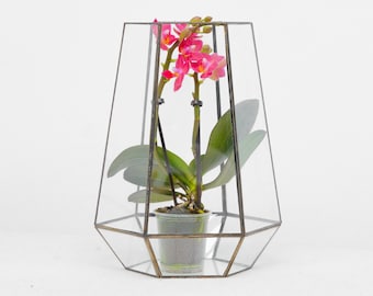 Syrna Geometric Terrarium by Kraftzon, Glass Terrarium, Terrarium Container, Housewarming Gift, Coffee Table Decor, Gift for Planters