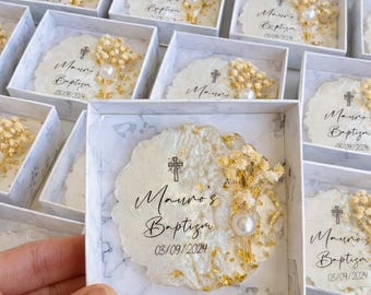 Baptism Favor Magnet Personalized, Christening Favor, Baby Baptism Magnet Gift, Baptism Party Favor for Guests,Baptism Keepsake