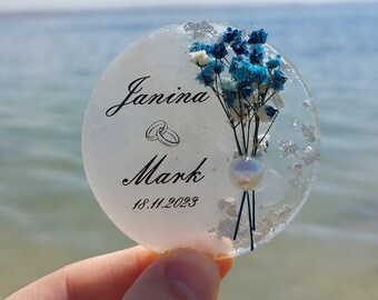 Custom Fridge Magnets,Wedding Favors,Engagement Gift,Dried Flower Magnet for Guest,Wedding Gifts,Wedding Magnet,Epoxy Magnet,Baby Shower