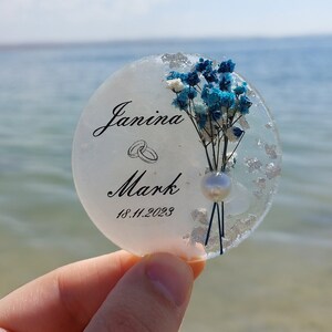 Custom Fridge Magnets,Wedding Favors,Engagement Gift,Dried Flower Magnet for Guest,Wedding Gifts,Wedding Magnet,Epoxy Magnet,Baby Shower