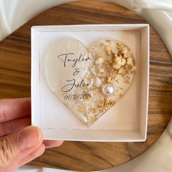 Recuerdo magnético personalizado, imán de epoxi, regalo de compromiso, recuerdos de despedida de soltera, imán de flores secas para invitados, regalos de boda, imán de boda