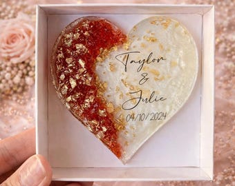 Elegant Wedding Favor Magnet, Personalized Name Date Magnet, Wedding Souvenir, Guest Gift, Minimalist Wedding Favor,Guest Favor