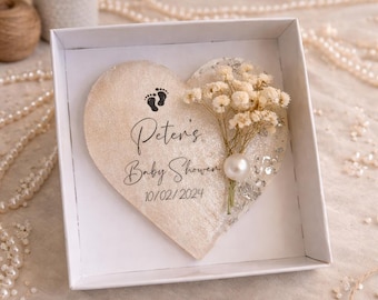 Custom Baby Shower Magnet, Personalized Baby Favor, Elegant Baby Shower Gift Idea,Custom Name Baby Gift, Elegant Neutral Baby Favor