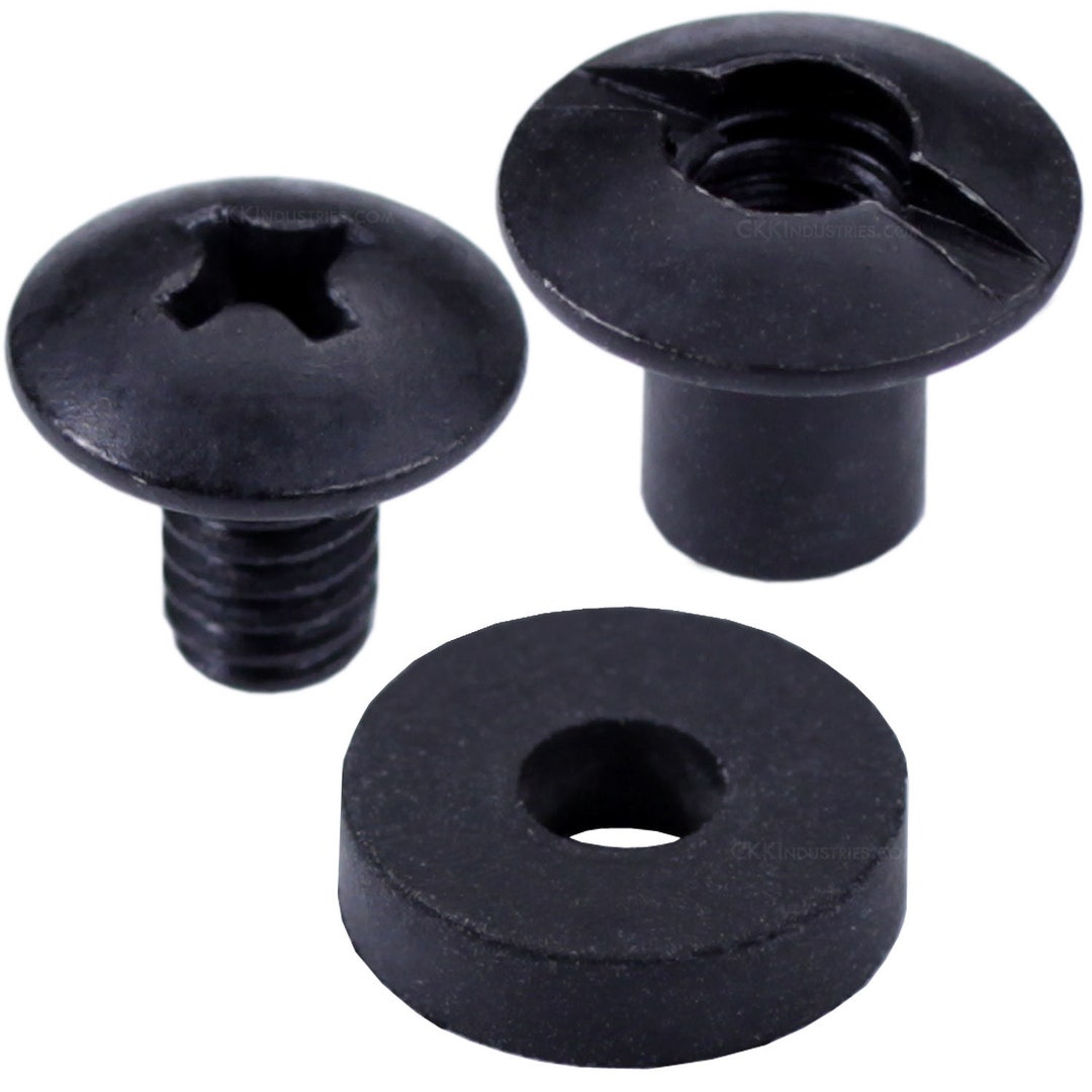 Black Chicago Screw Slotted Post Truss Head Assemblies - (SPTHA) - (0. ...