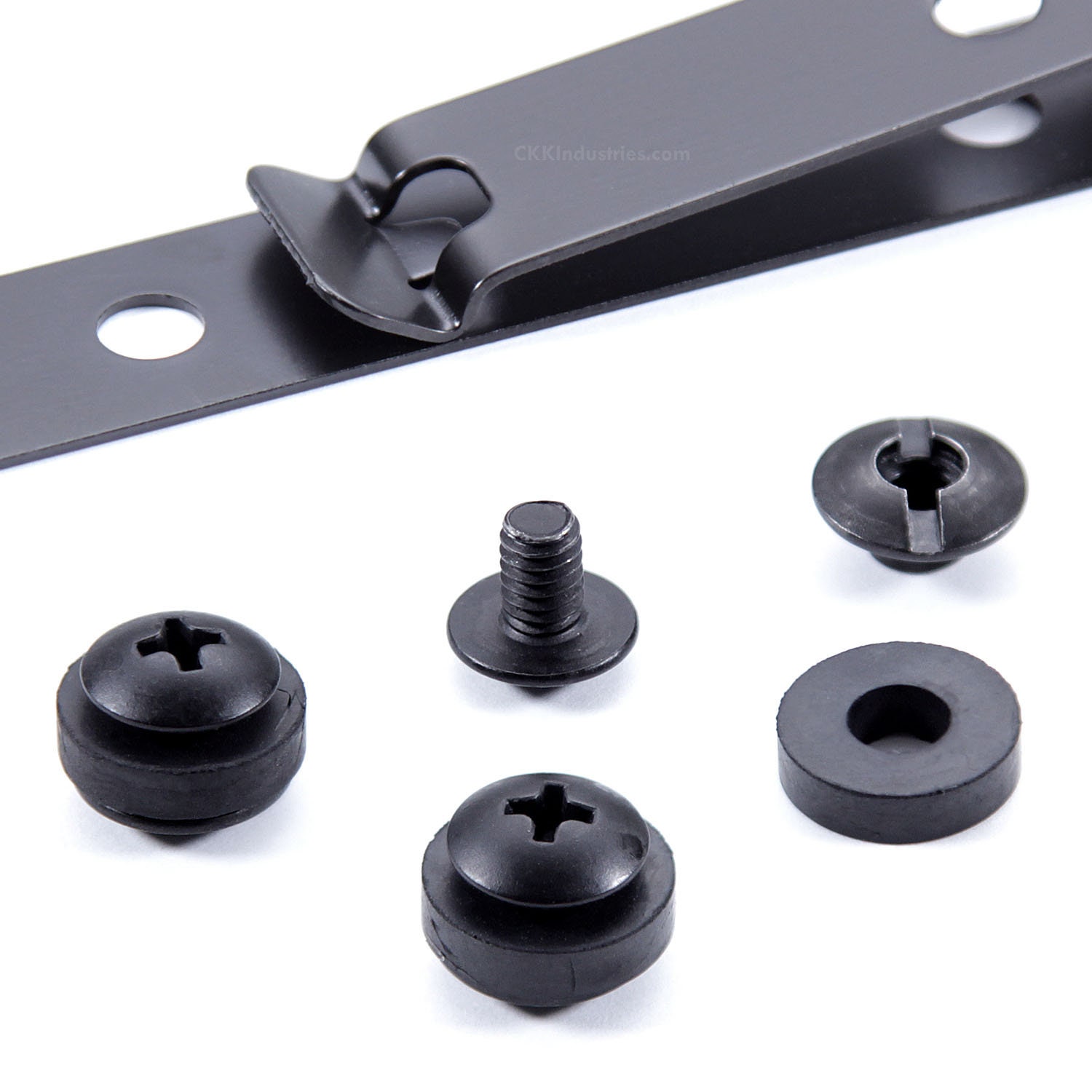 Universal Metal Belt Clip for Holsters/sheaths model 5 3-hole tactical  Black select Quantity Below select Hardware Below 
