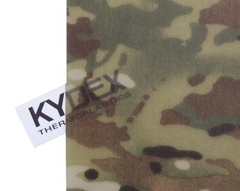 KYDEX Infused Thermoform Sheet - Vapor - (Semi-Transparent) - (SuperCam) - (P1 Texture) - (.080 Thickness) - (12in x 12in)