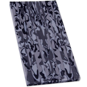 Knife Handle Scales - Custom Acrylic - (6.0 x 1.50 x 0.30) Inches - (Urban Camo) - Acrylic Handle Material for Knife and Tool Handles