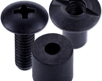 Holster Retention Assemblies with Truss Head Screws and Slotted Posts - (SPTHRA) - (0.375in XL) - for DIY Kydex Holsters - (12 Pack)