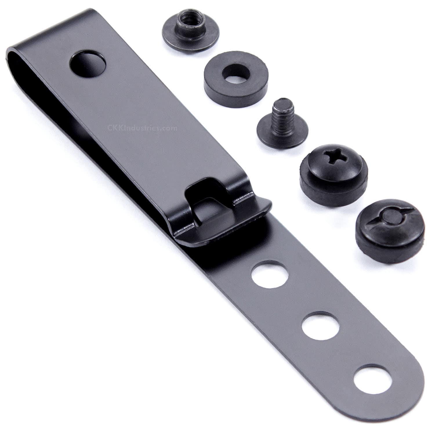 Universal Metal Belt Clip for Holsters/sheaths model 5 3-hole tactical  Black select Quantity Below select Hardware Below 