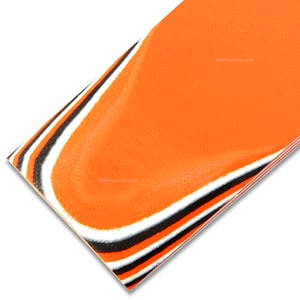G10 Knife Handle Material - (Orange/White/Black) - (USA Made) - for Grips & Knife Handle Scales - Multiple Sizes Available