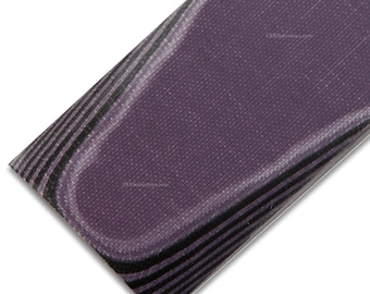 G10 Knife Handle Material - (Purple/Black) - (USA Made) - for Grips & Knife Handle Scales - Multiple Sizes Available