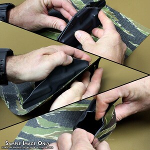 EDC Wrap Adhesive Fabric Wrap Cordura 500D Mossy Oak Original Bottomland Multiple Sizes Wrap for Kydex Holsters and Items image 7