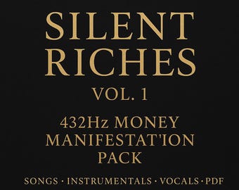 Silent Riches Audio Pack – 432Hz Money Affirmation Songs, Instrumentals + Vocal Tracks (Digital Download)