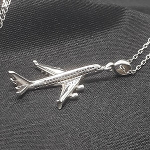 Airbus A380 Necklace, 925K Sterling Silver