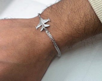 F-16 Silber Armband