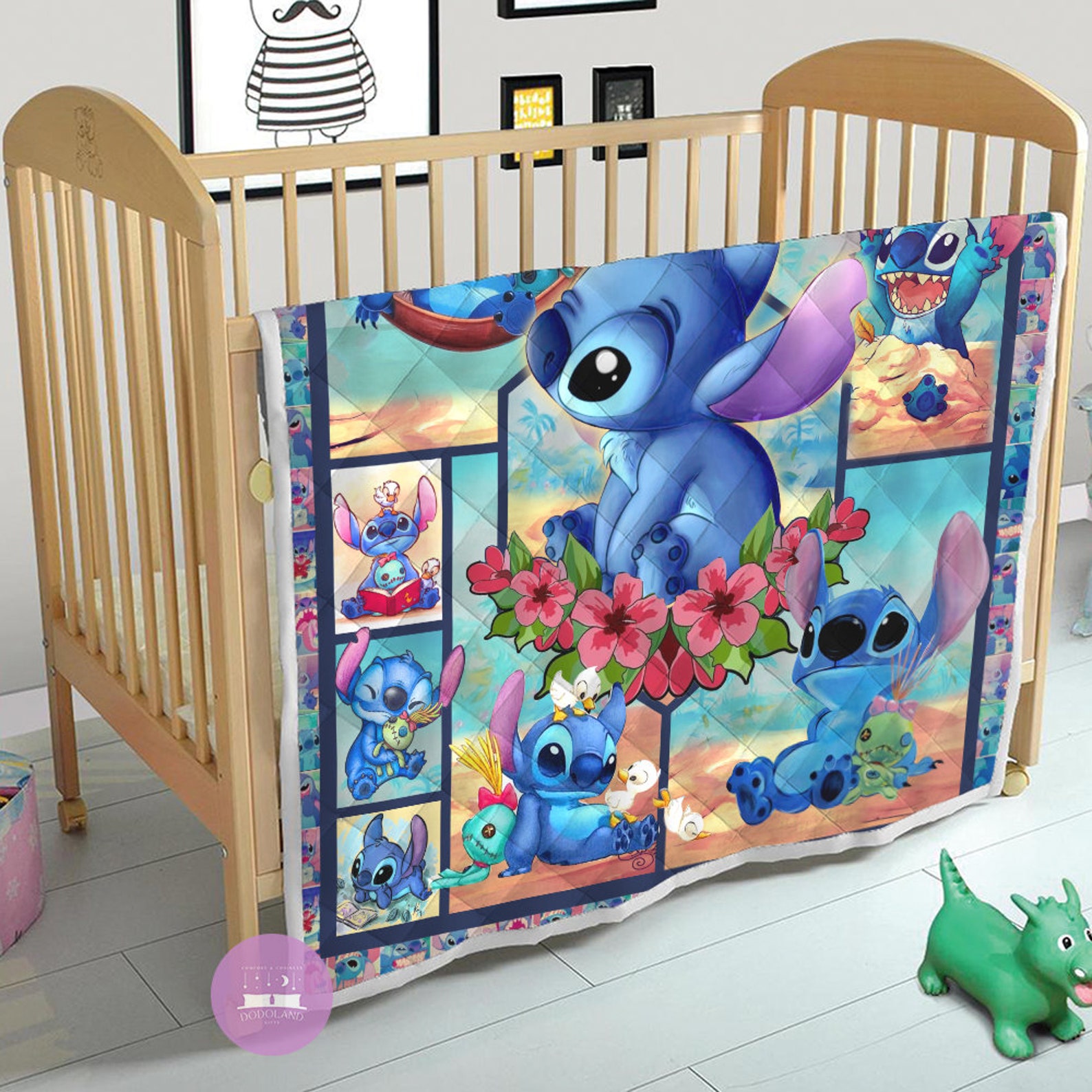 Stitch Quilt Lilo and Stitch Fleece Blanket Stitch Etsy