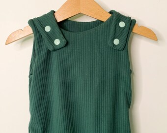 Grow romper- Forest Green