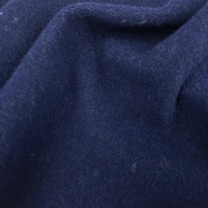 Tessuto Lino Lana colore blu, tessuto al metro tagliato su misura, ideale per abbigliamento e patchworking