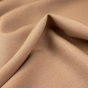 Tessuto 100% lana colore marrone , tessuto al metro tagliato su misura, ideale per giacca e pantaloni o patchworking, natural stretch