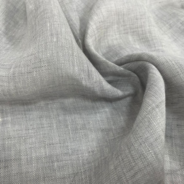 100 % CHAMBRAY-Leinenstoff, garngefärbtes Leinen für Kleider, Vorhänge und Patchwork.