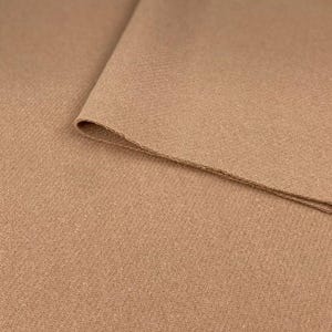 Tessuto Lana colore marrone , tessuto al metro tagliato su misura, ideale per cappotto o patchworking, con finissaggio ultrasoft