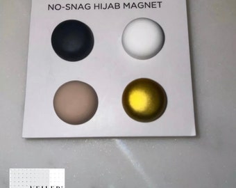 Classic Matte II Edition •SHAPE•Hijab Magnet No-Snag Magnetic Scarf Pin Brooch X2 X3 X4 PACKS