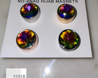 COSMIC CRYSTAL •SHAPE•Hijab Magnet No-Snag Magnetic Scarf Pin Brooch 2/3/4 Packs
