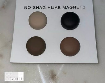 WOODLAND ED•SHAPE• Hijab Magnet No-Snag Magnetic Scarf Pin Brooch X2 X3 X4 Packs