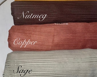 NOUVELLE collection de jersey côtelé haut de gamme MAXI écharpe hijab douce et extensible à rayures *couleurs*