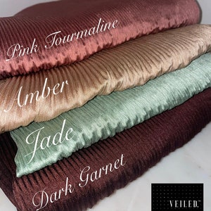 NEW GEM Collection Medina Silk Satin Subtle Pleated Crinkle Line Hijab Scarf Wedding Eid Party