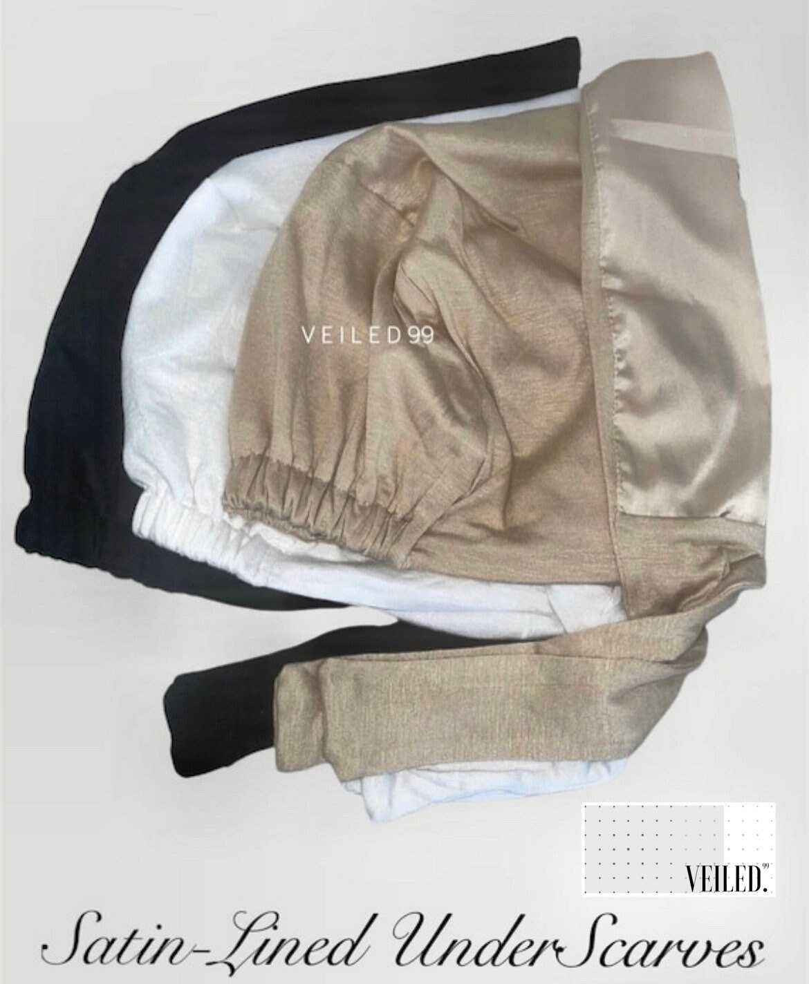 NEW Super Soft Satin-lined Underscarf 