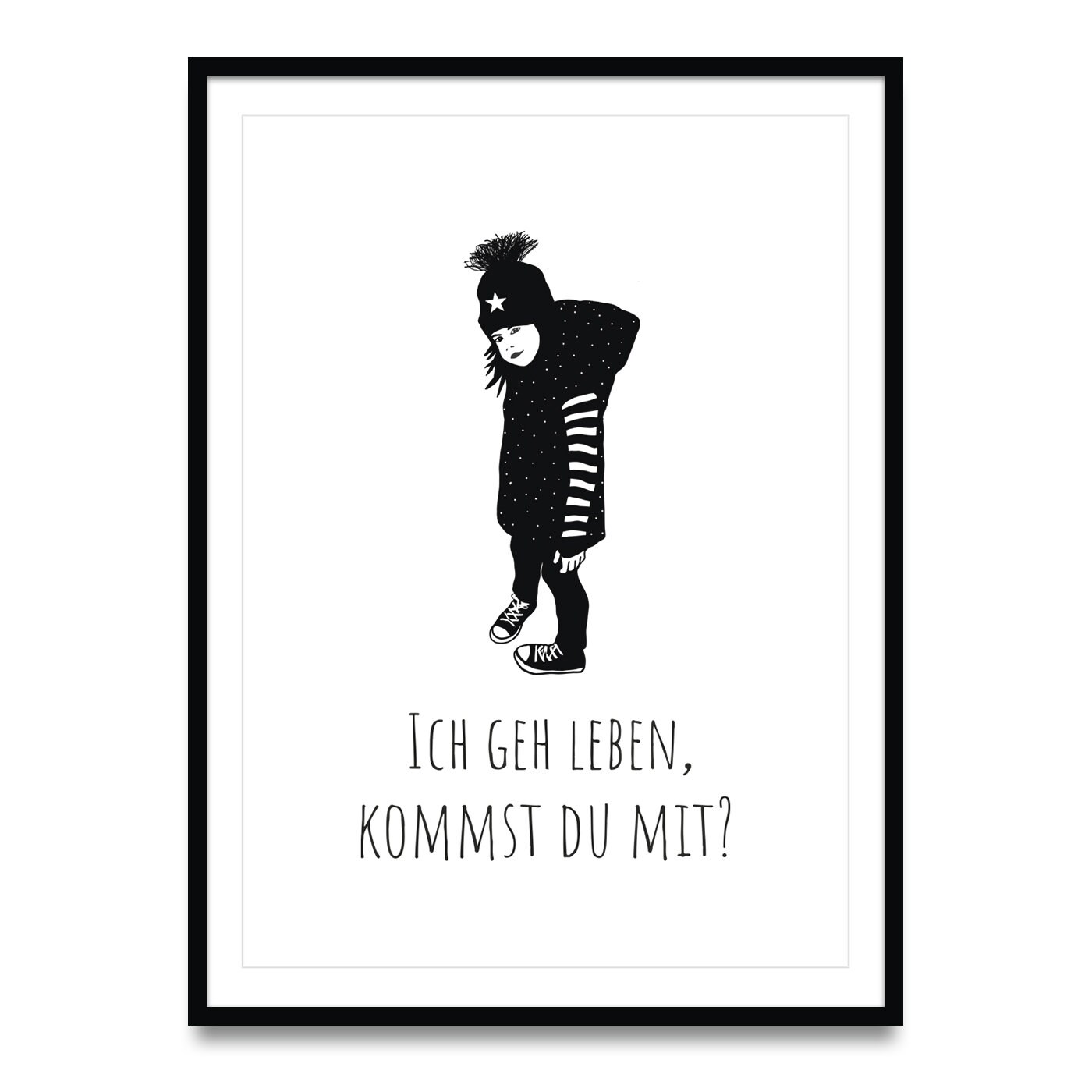 Poster Mit Sprüchen Ich Geh Leben DIN A4 Ohne Rahmen Etsy