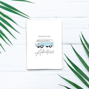 Say yes to new adventures | Spaßkarte, Grußkarte, Humor, Witzige Karte