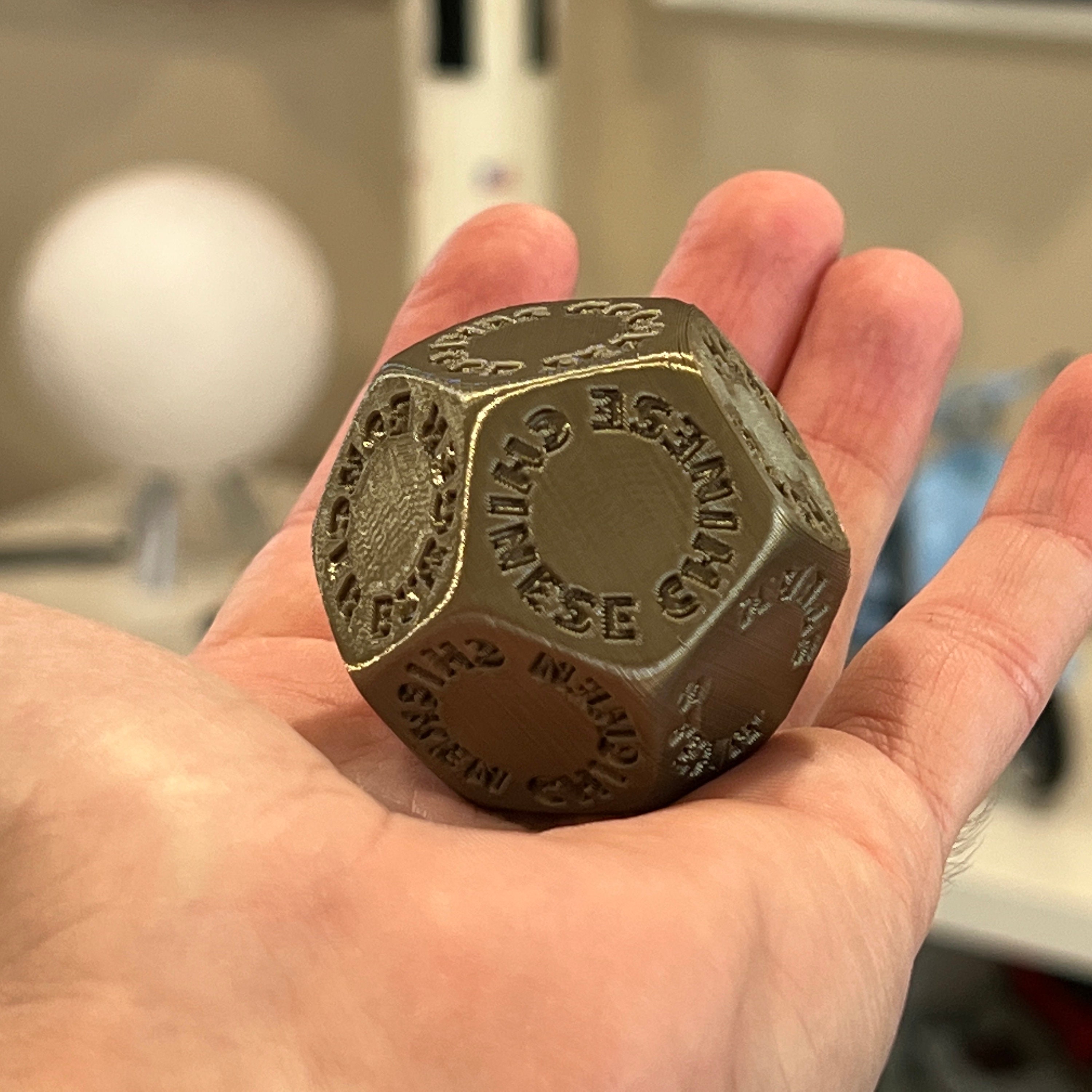 Food Takeout Dice Large 3D Printed 2 12sided Etsy