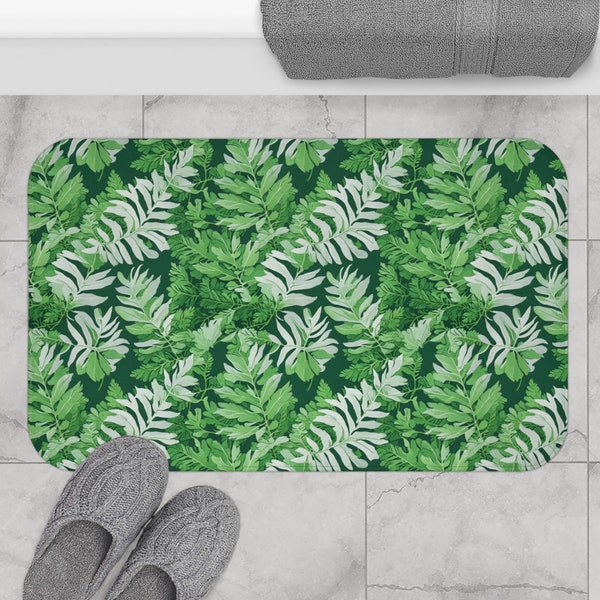 Green Bath Mat Etsy