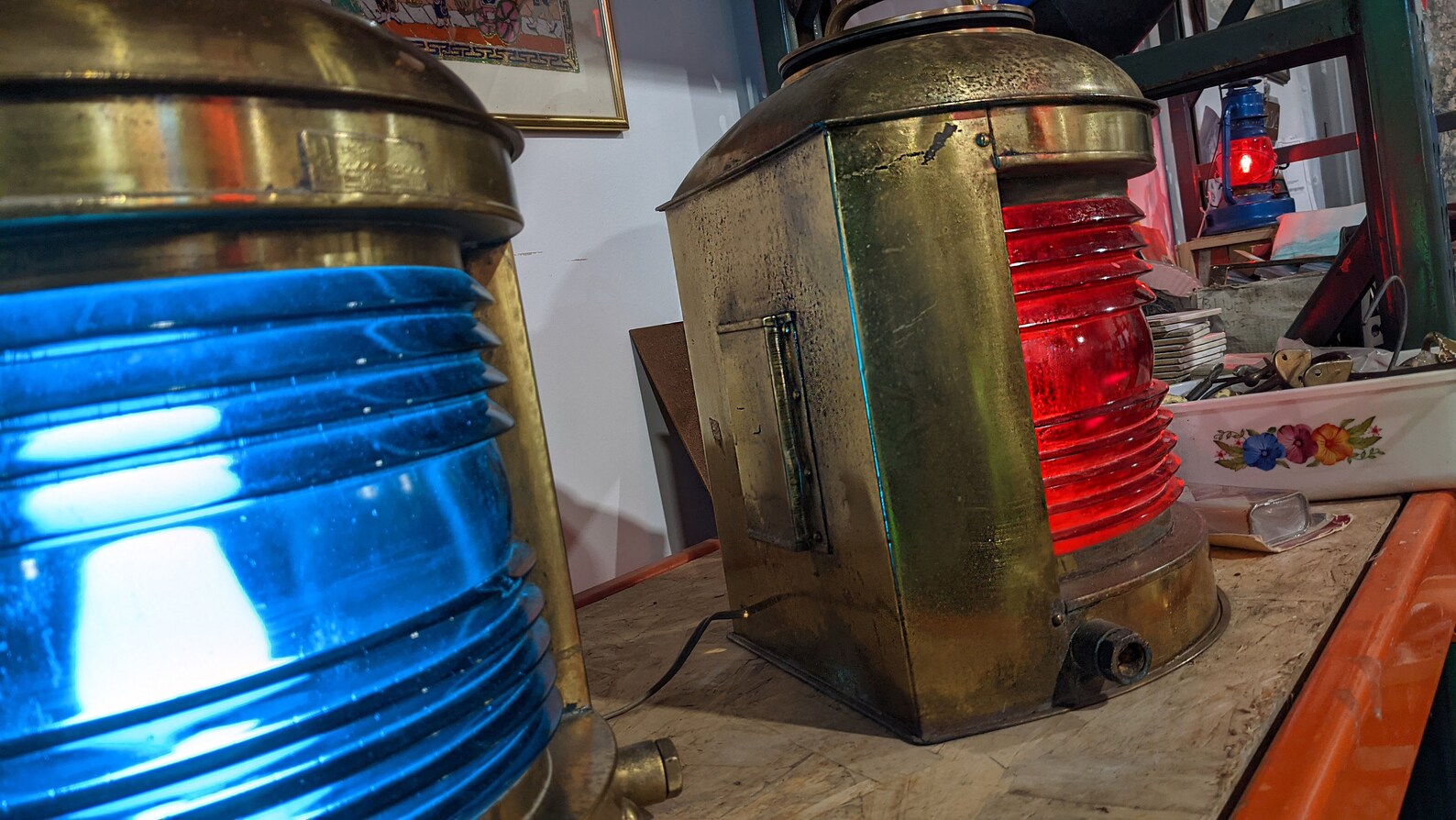 Brass Marine Navigation Lights Etsy