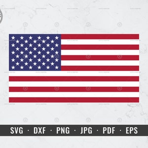 USA Flag svg, American Flag svg, 4th of July Flag, United States Flag Layered, dxf, png, jpg, pdf, eps, Cricut, Silhouette, Vector, ClipArt