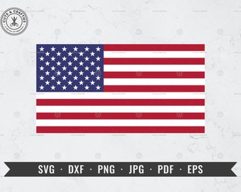 USA Flag svg, American Flag svg, 4th of July Flag, United States Flag Layered, dxf, png, jpg, pdf, eps, Cricut, Silhouette, Vector, ClipArt