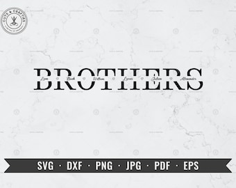 Brüder svg, Geschwister svg, Brüder Split Monogramm svg, Familie svg, Brüder Name svg, dxf, png, Cricut & Silhouette geschnitten Datei, Sublimation