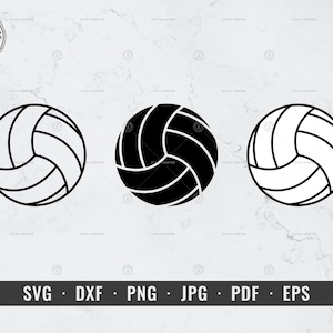 Volleyball svg, Volleyball Outline svg, Volleyball Bundle Cut File, Sports svg, dxf, png, jpg, pdf, eps, Cricut, Silhouette, Vector, ClipArt