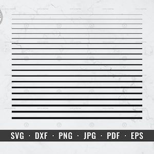 Basic Lines svg, Straight Line svg, Different Stroke Weight Lines svg, dxf, png, jpg, pdf, eps, Cricut, Silhouette, Instant Digital Download