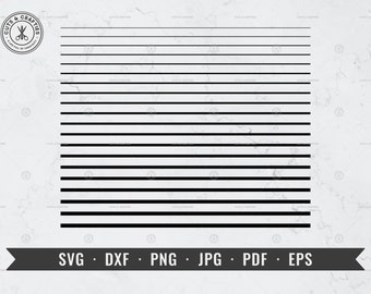 Basic Lines svg, Straight Line svg, Different Stroke Weight Lines svg, dxf, png, jpg, pdf, eps, Cricut, Silhouette, Instant Digital Download