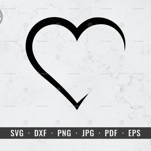 Herz Name svg, Offenes Herz svg, Herz Monogramm, Liebe Name Frame svg, dxf, png, eps, Cricut, Silhouette, Vektor, ClipArt, digitaler Download