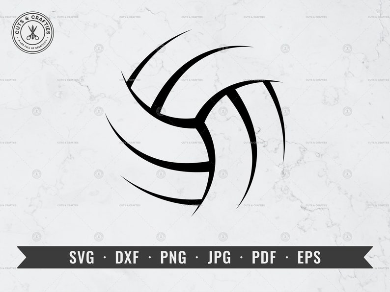 Volleyball Svg Volleyball Outline Volleyball Skeleton - Etsy