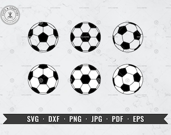 Voetbal svg, voetbal bal svg, sport svg, voetbal svg, voetbal overzicht svg, dxf, png, jpg, pdf, eps, Cricut, silhouet, Vector