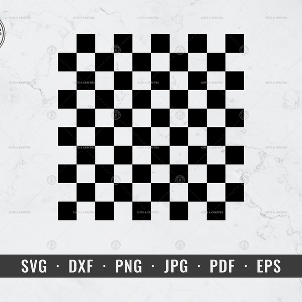 Checkerboard svg, Seamless Checkered Pattern svg, Checker Pattern svg, dxf, png, jpg, eps, Cricut, Silhouette, Cut File, Digital Download