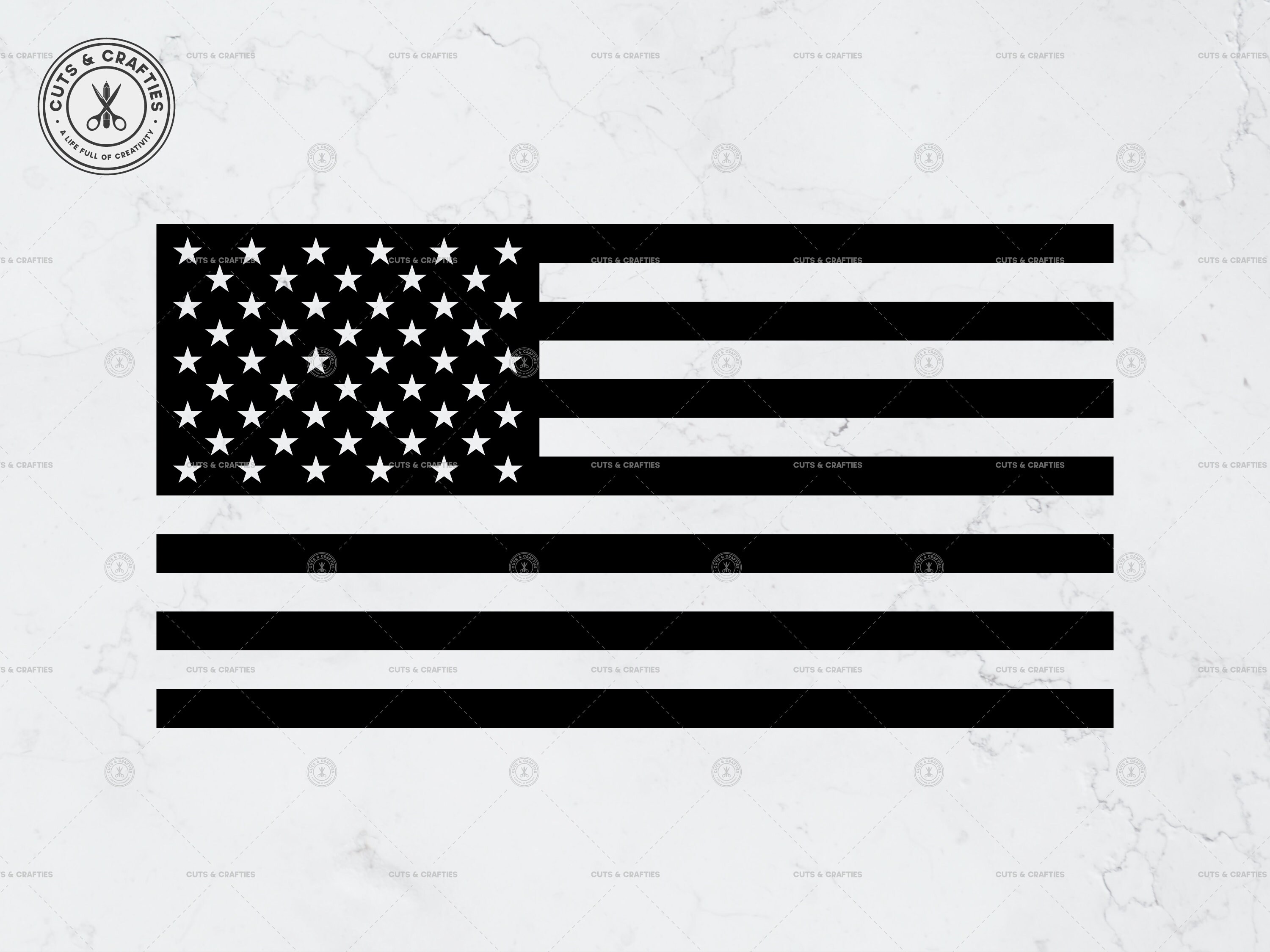 American Flag Svg for Cricut and Silhouette, US Flag Svg, USA Flag