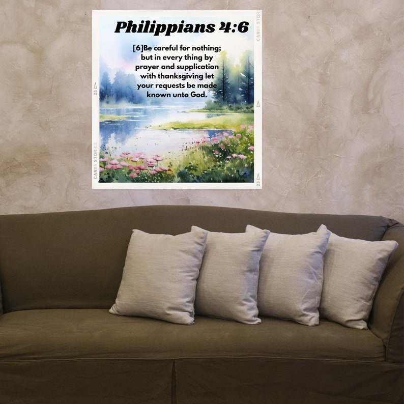 Printable Scripture Wall Art for Christians Bible Verse - Etsy