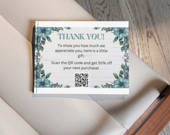 Small Business Thank You Card | Business Thank You Card Template | Editable Thank You Card | Printable Cards